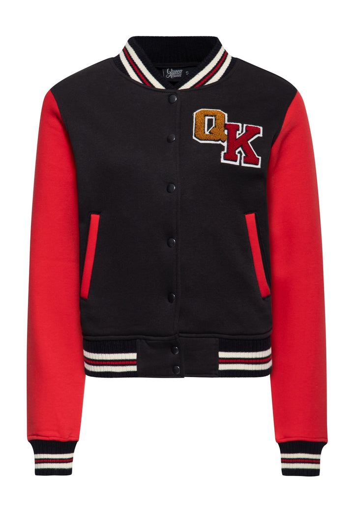 Queen Kerosin - College Sweat Jacket »Q« in red