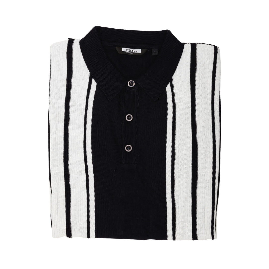 CRK London - Poloshirt Stripes navy