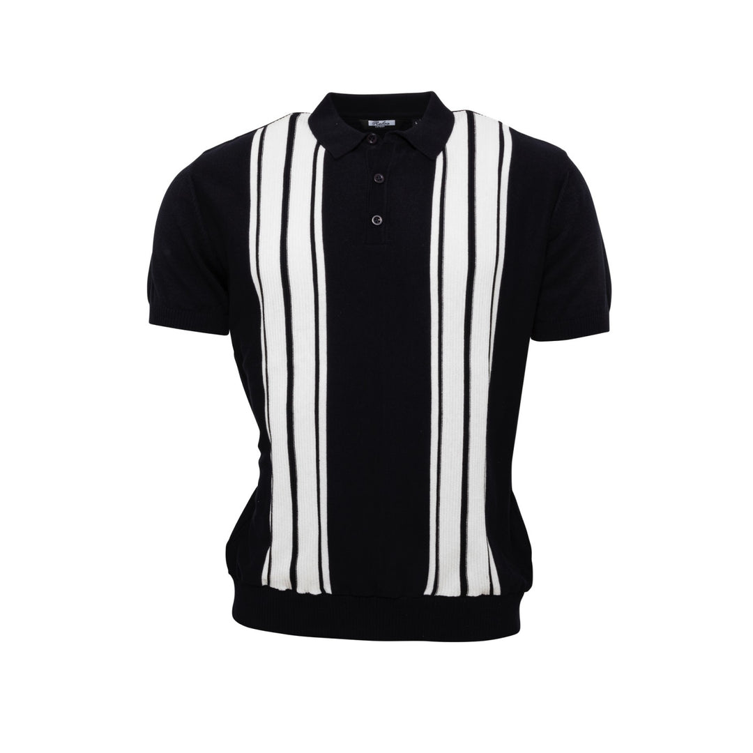 CRK London - Poloshirt Stripes navy