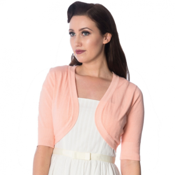 Banned Retro - Hudson Bolero in peach