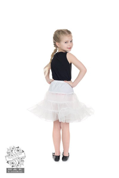 Hearts & Roses - Children's Petticoat white 3-layered