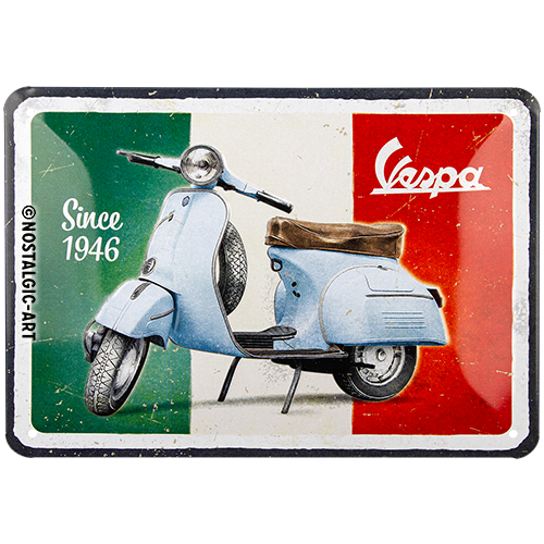 Cartel de metal 15 x 20cm - IVespa - Desde 1946