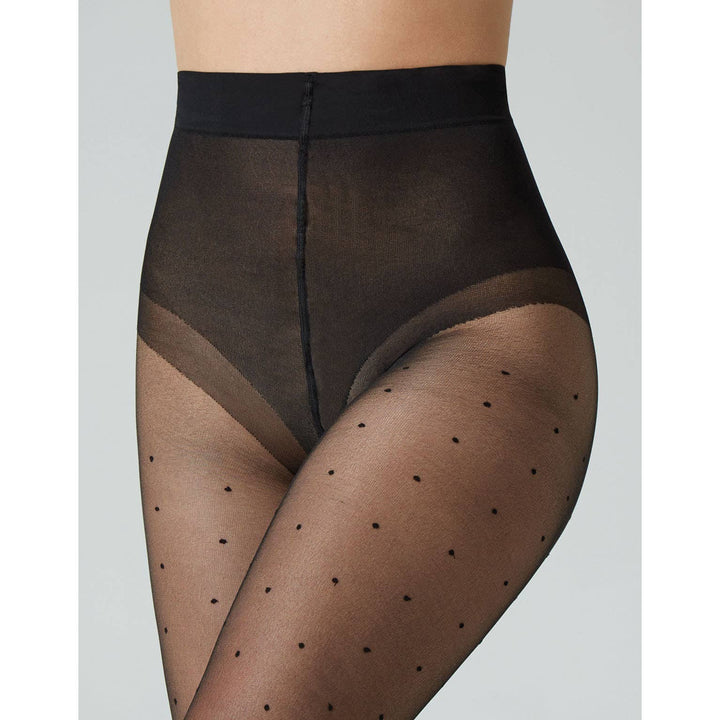 This - Polka Dot Tights, recycled, Black