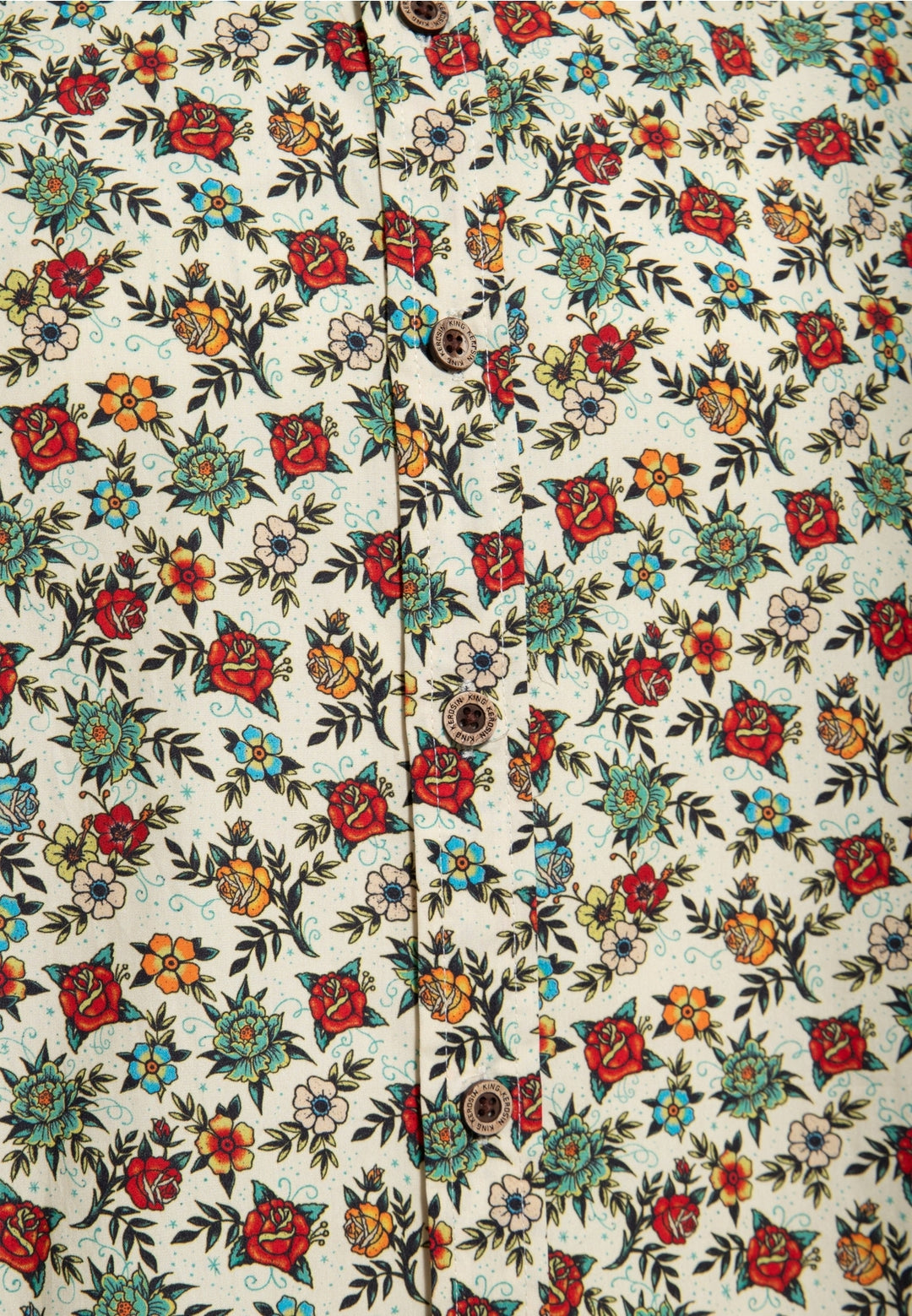 King Kerosin - Kurzarmhemd Tattoo Flowers