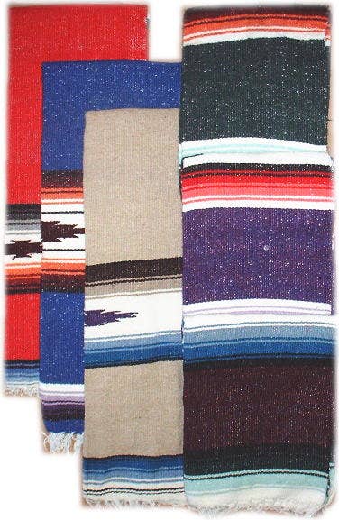 couverture Falsa mexicaine "Diamond Blanket", env. 1,40 x 2,10m