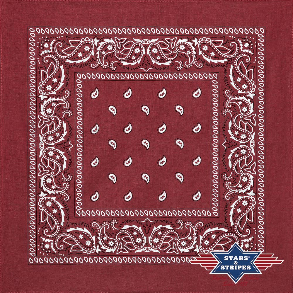 Stars & Stripes® - Bandana 01 bordeaux