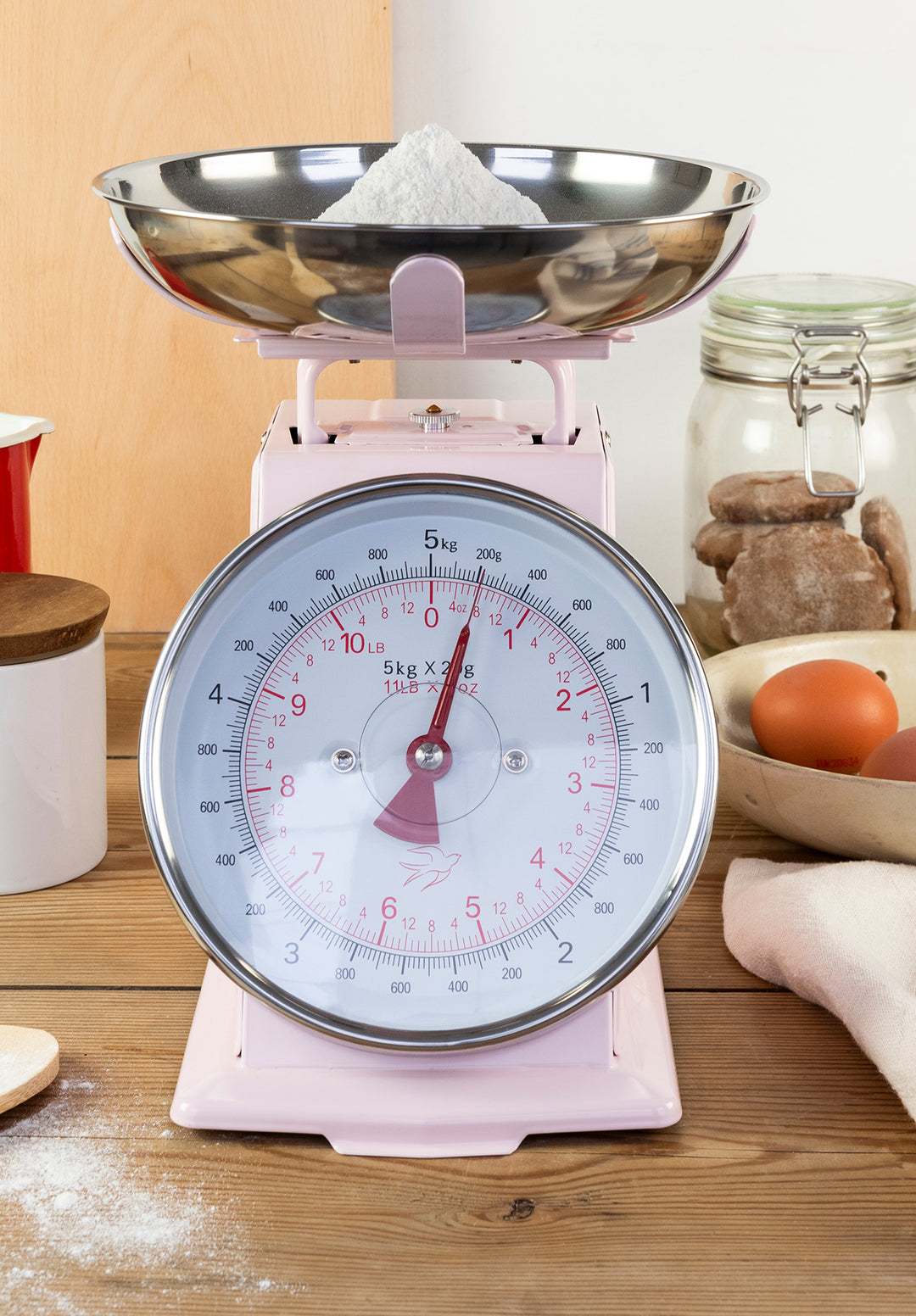 bilancia da cucina rosa