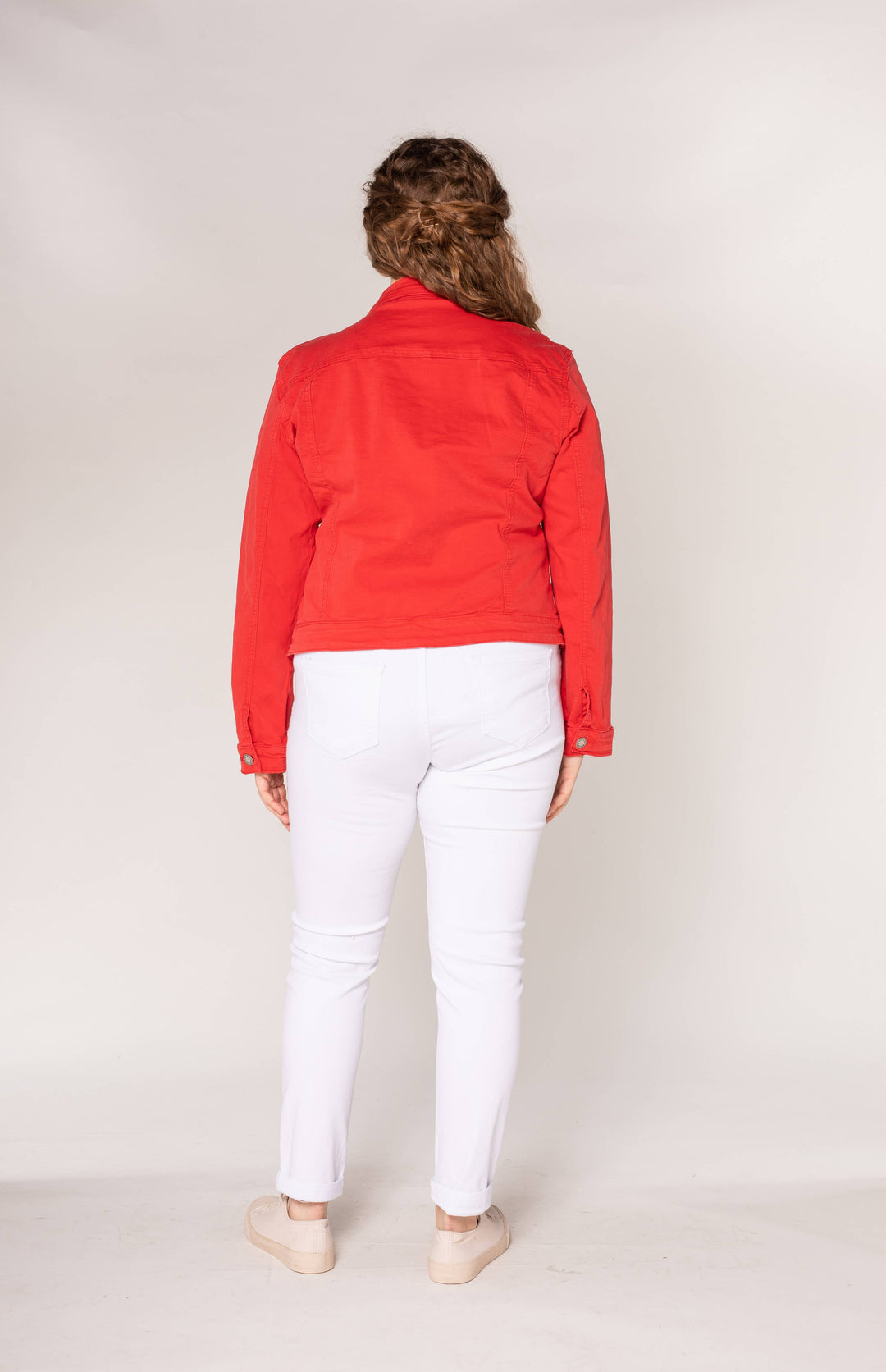 Kurze Stretch-Jacke in navy