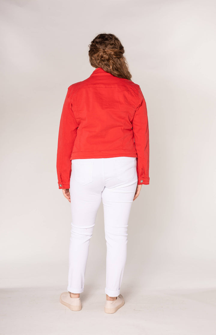 Kurze Stretch-Jacke in navy