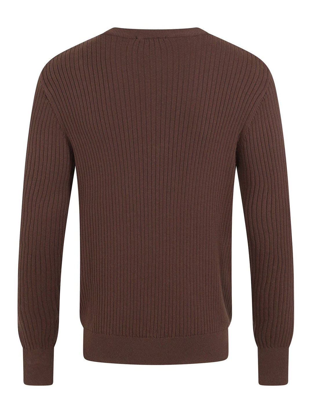 Mark Texture Strickpullover  in braun