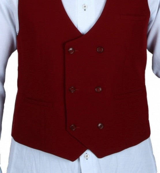 H.K. Mandel - Weste in Weinrot