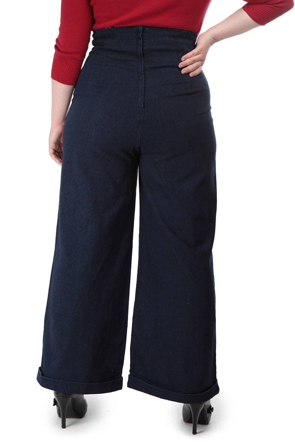 Kiki-Lea High-Waist-Jeans in navy