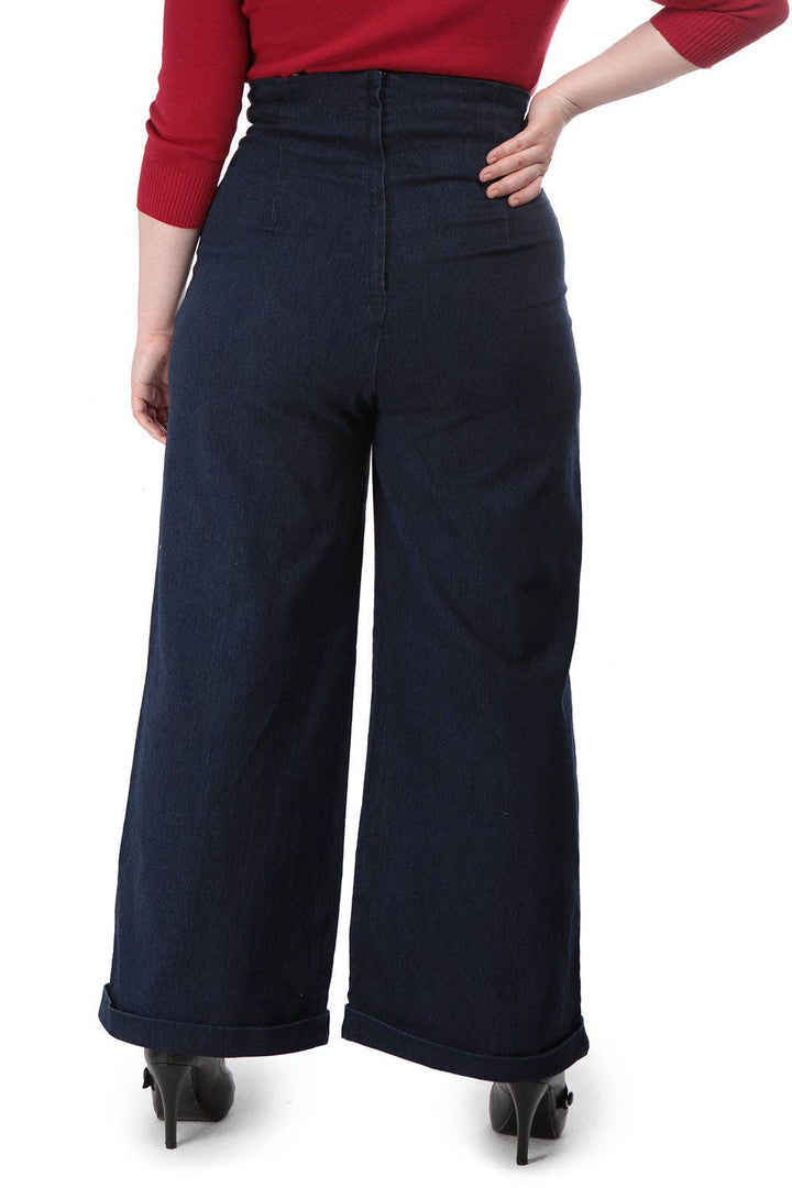 Kiki-Lea High-Waist-Jeans in navy