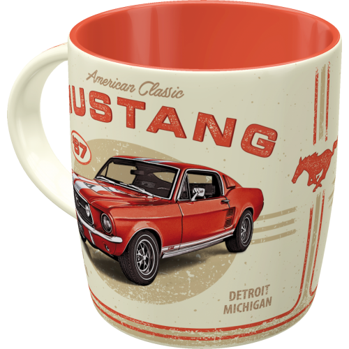 Taza - Ford Mustang - GT 1967 Rojo