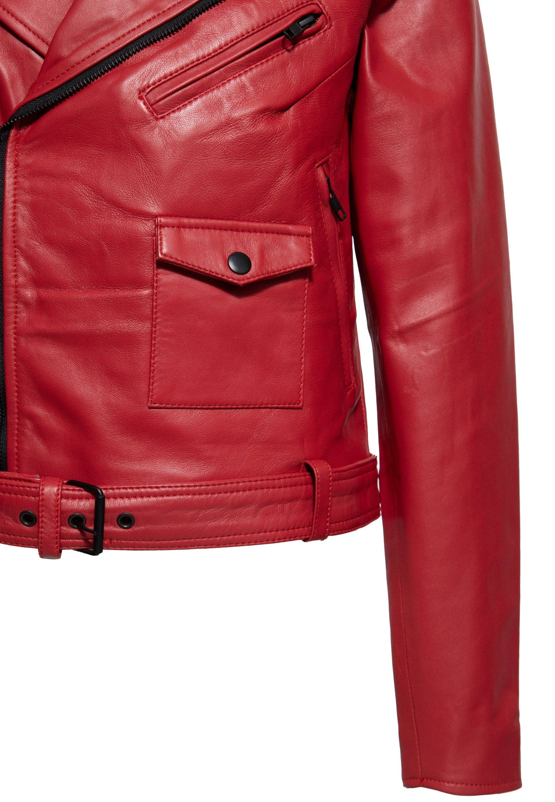 Queen Kerosin – Lederjacke Marlon rot