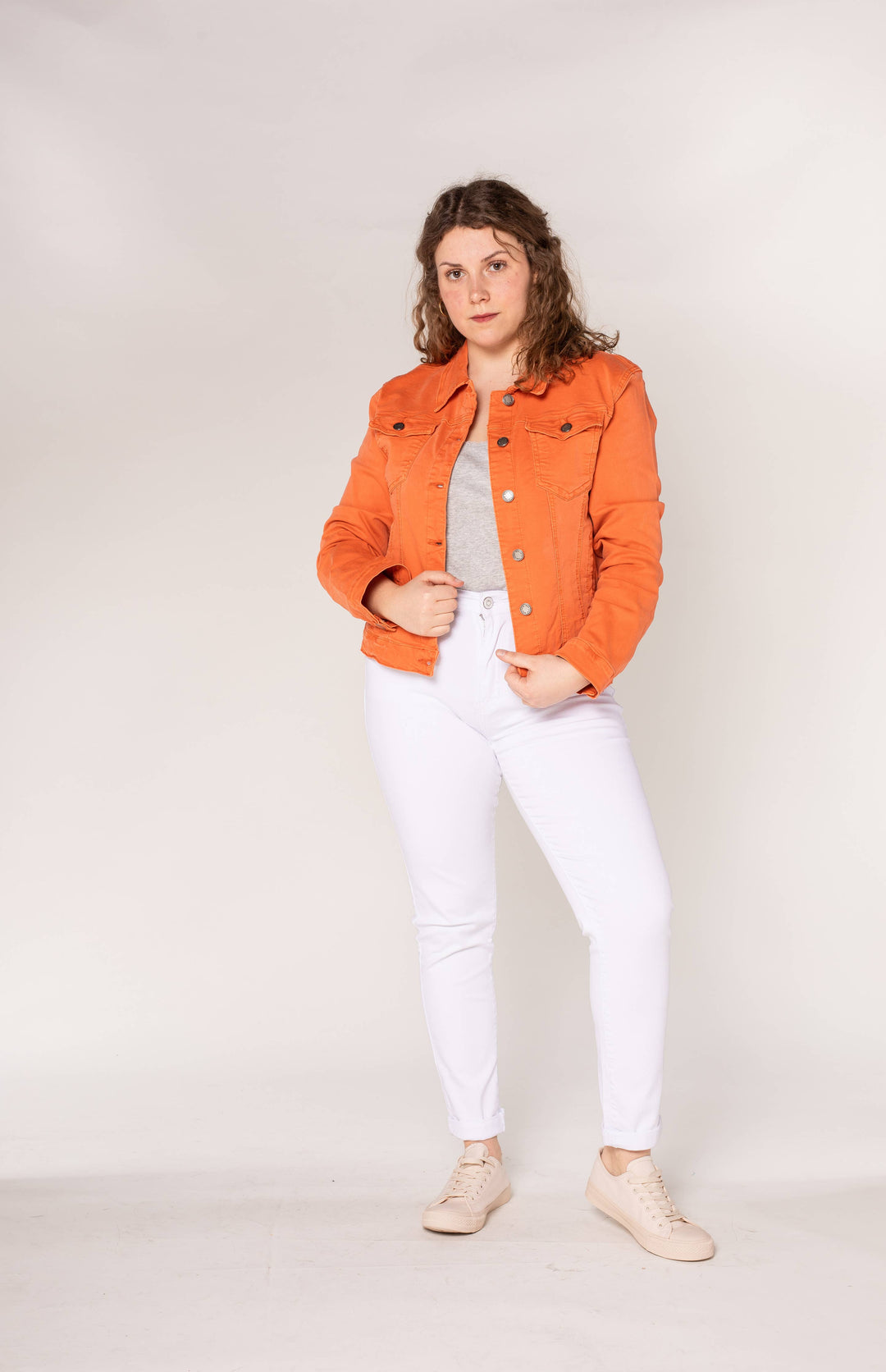 Kurze Stretch-Jacke in navy