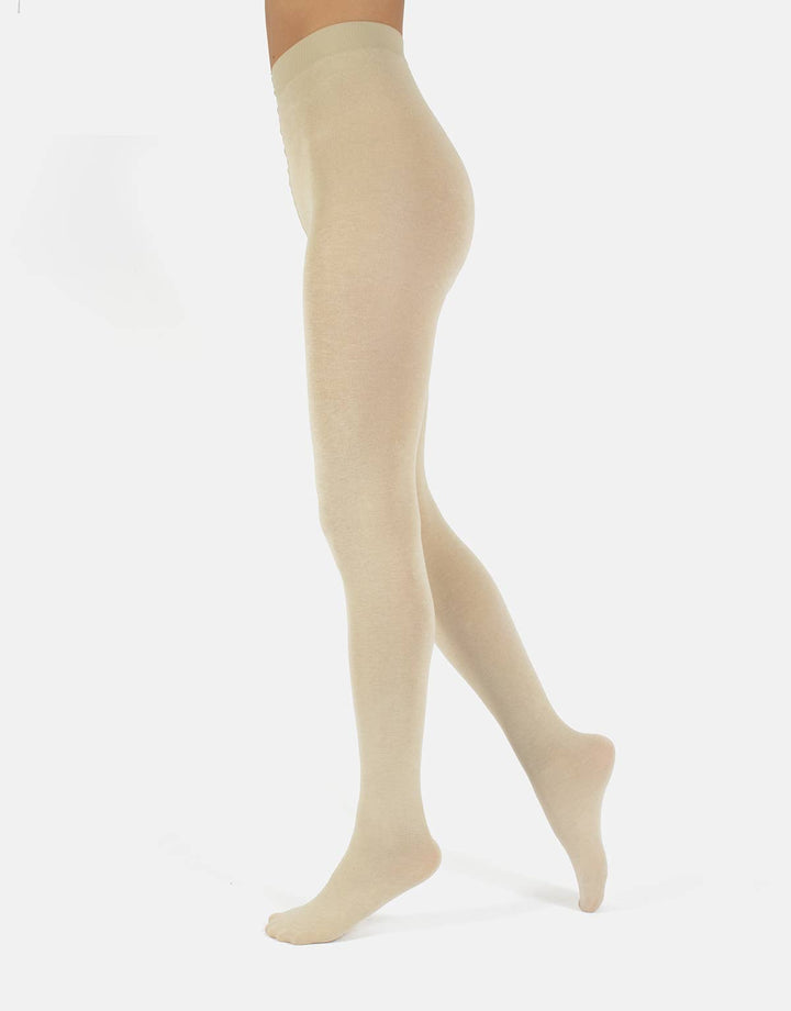 'This - Cashmere wool tights 150 DEN, winter tights in Oyster White'