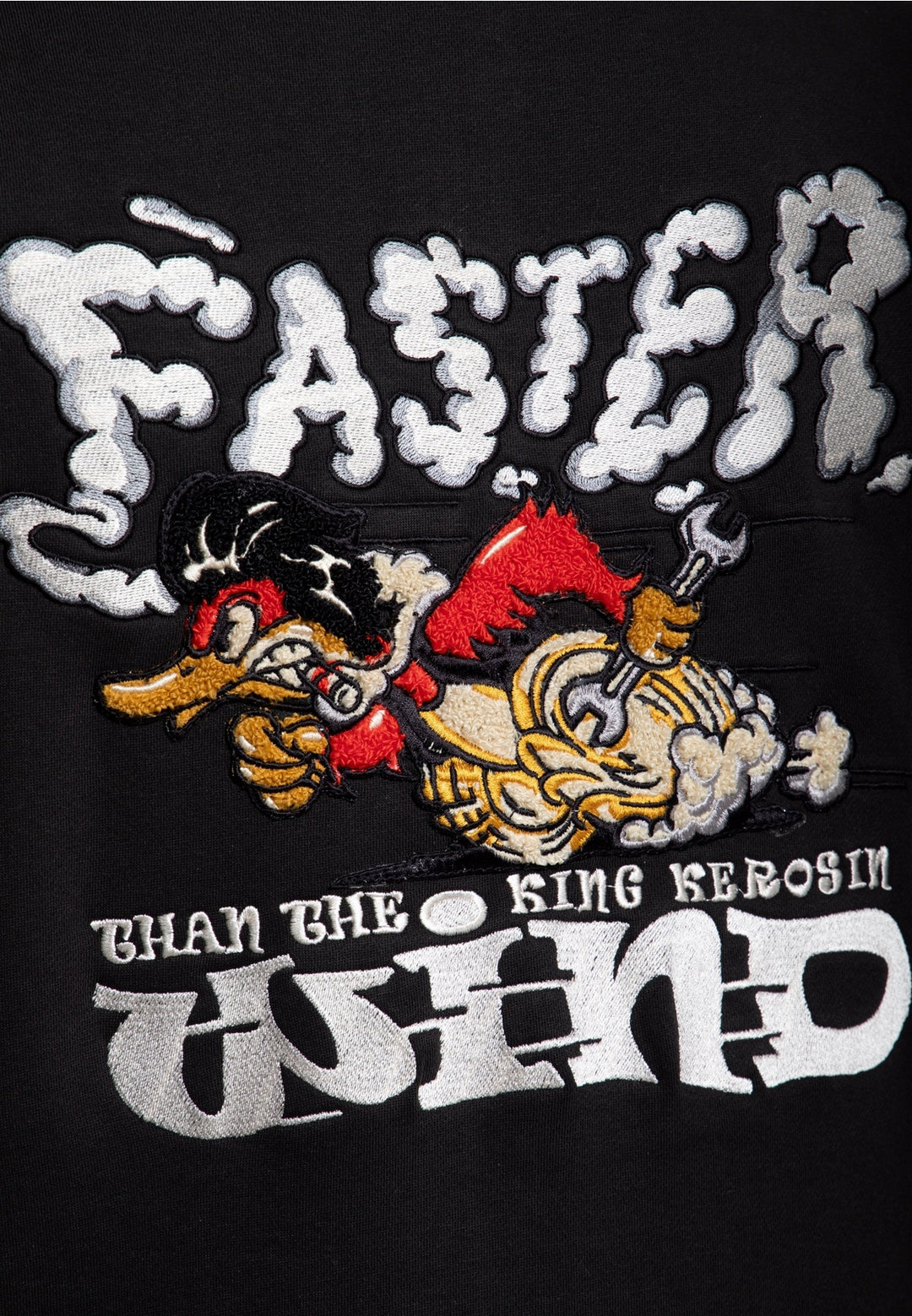 King Kerosin –  Collegejacke Faster than the Wind Red & Black