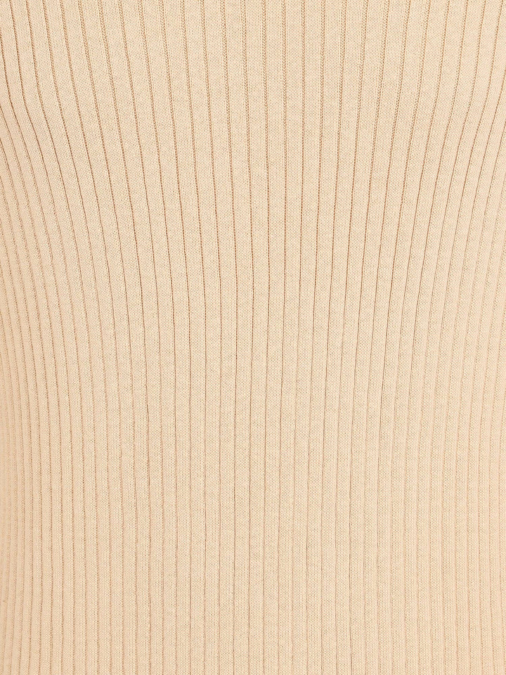 Mark Texture Strickpullover in creme