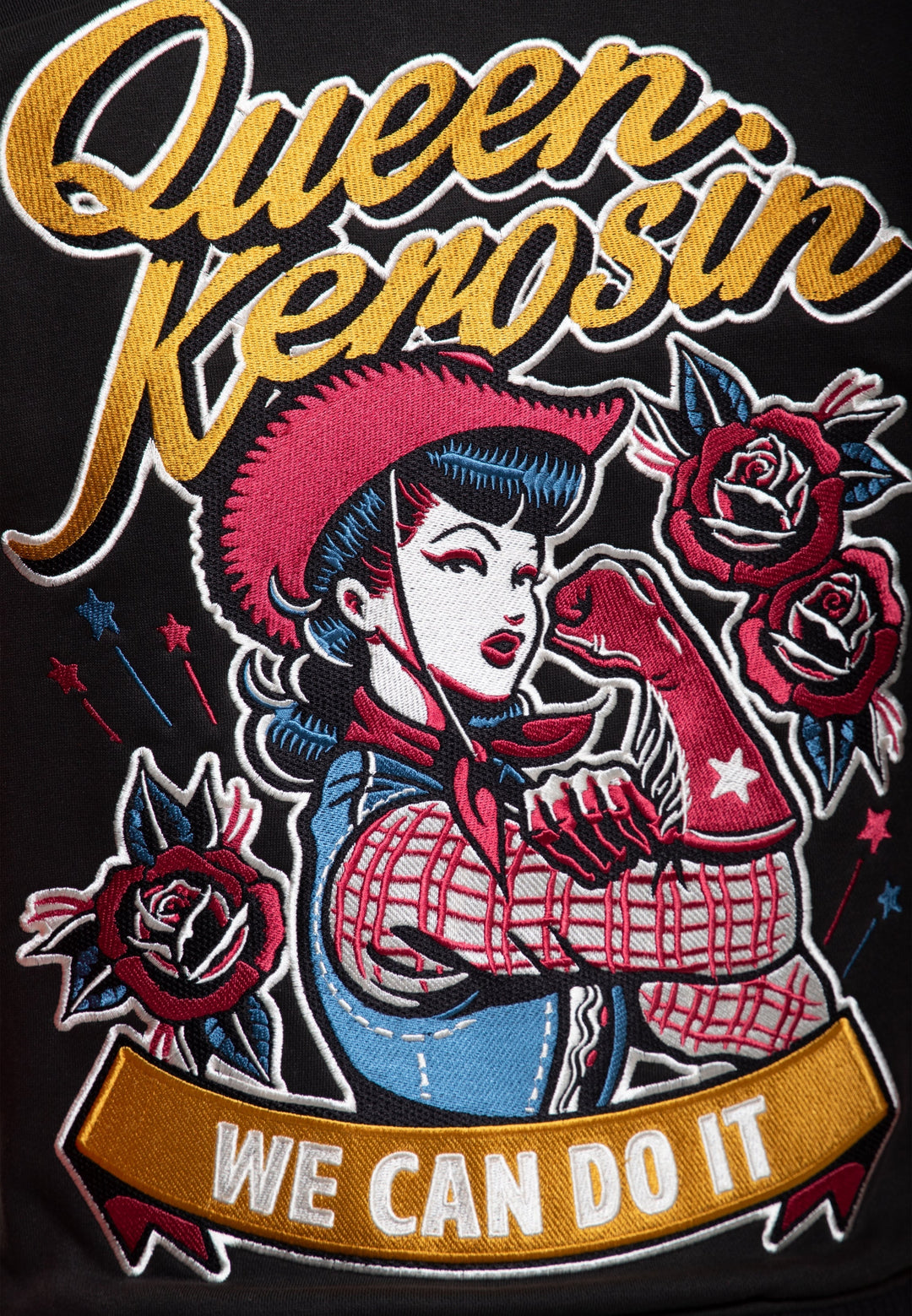 Queen Kerosin - College Sweat Jacket »Q« in red