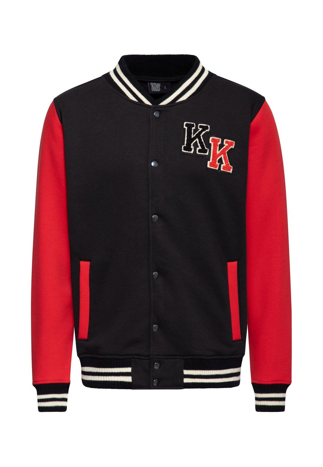 King Kerosin –  Collegejacke Faster than the Wind Red & Black