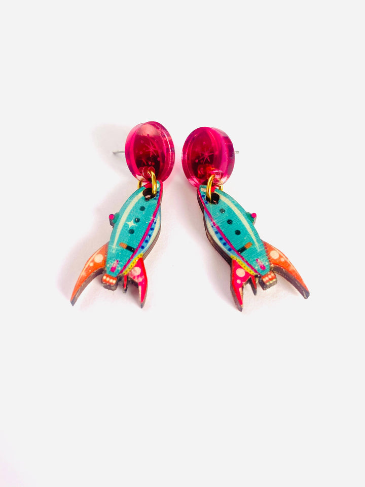 Rosie Rose Parker – Little Retro Rocket Ohrringe