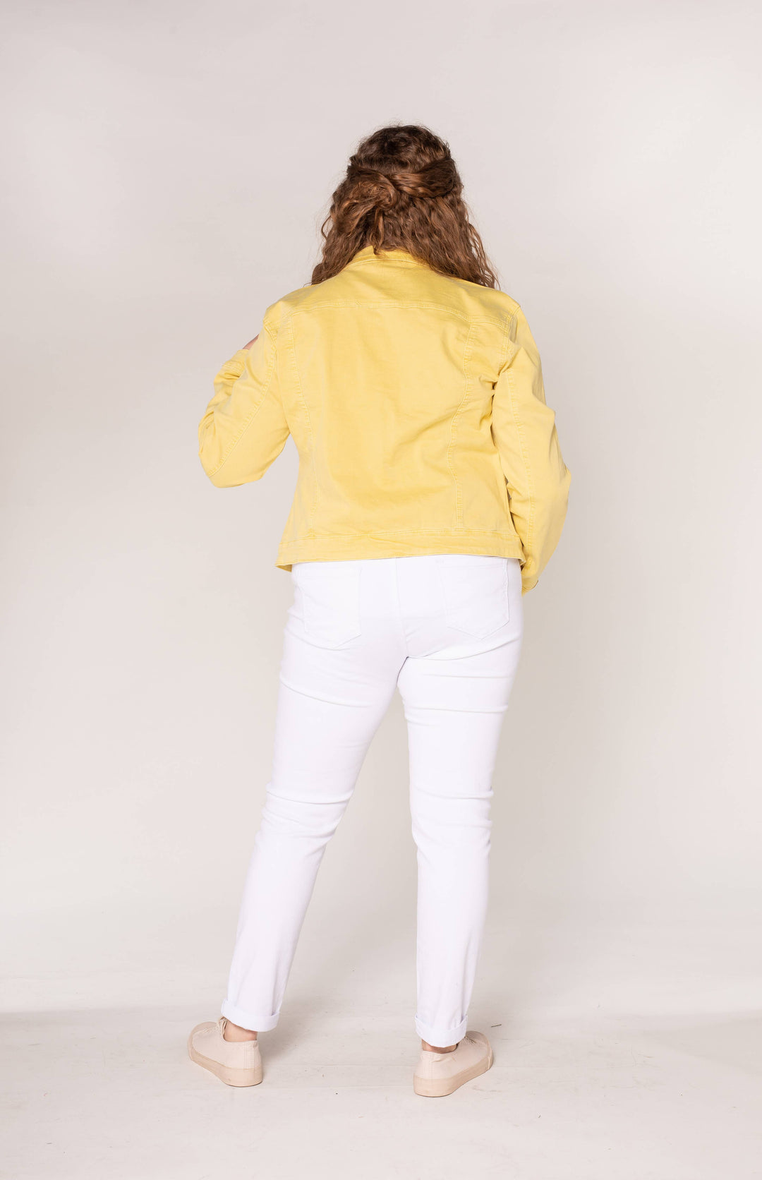 Kurze Stretch-Jacke in navy