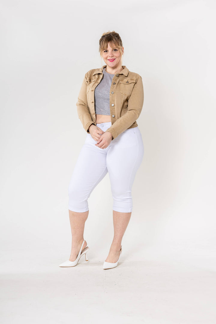 Kurze Stretch-Jacke in navy