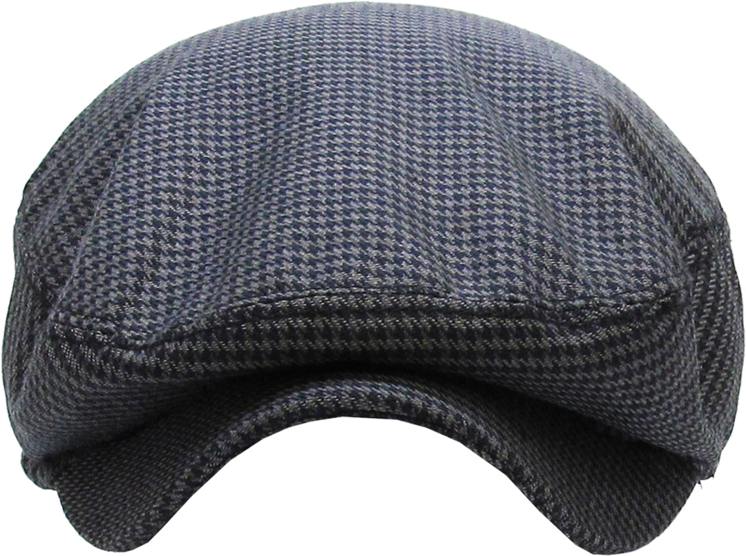 Classic Newsboy Cap Houndstooth Black-Grey