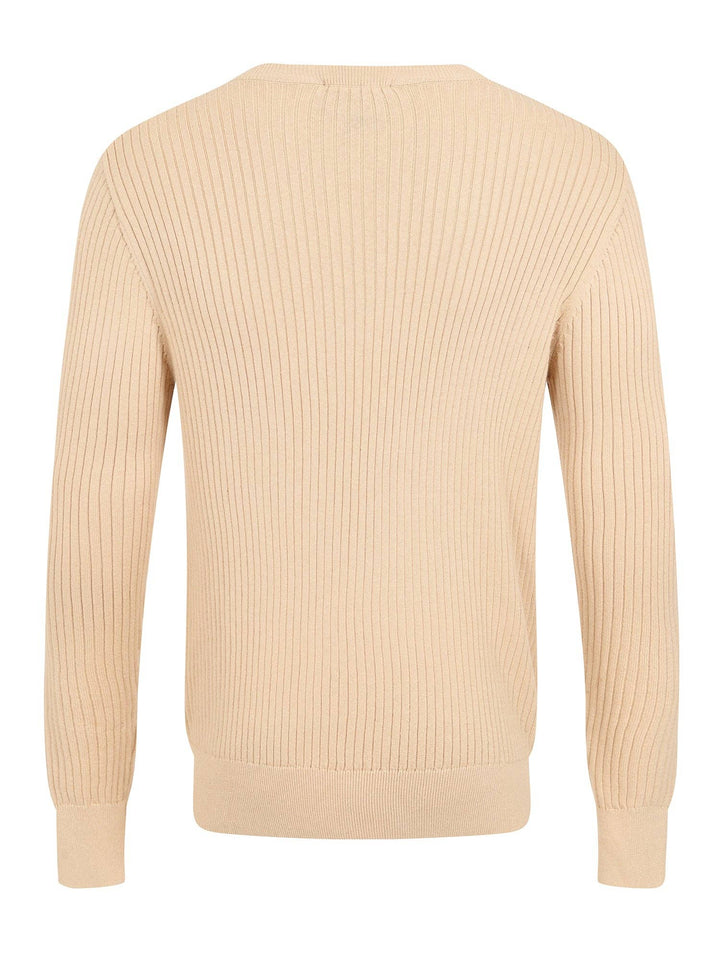 Mark Texture Strickpullover in creme