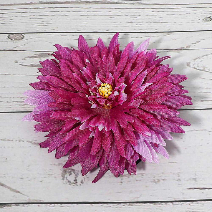Große Gerberahaarspange, Clip, Haargummi fuchsie