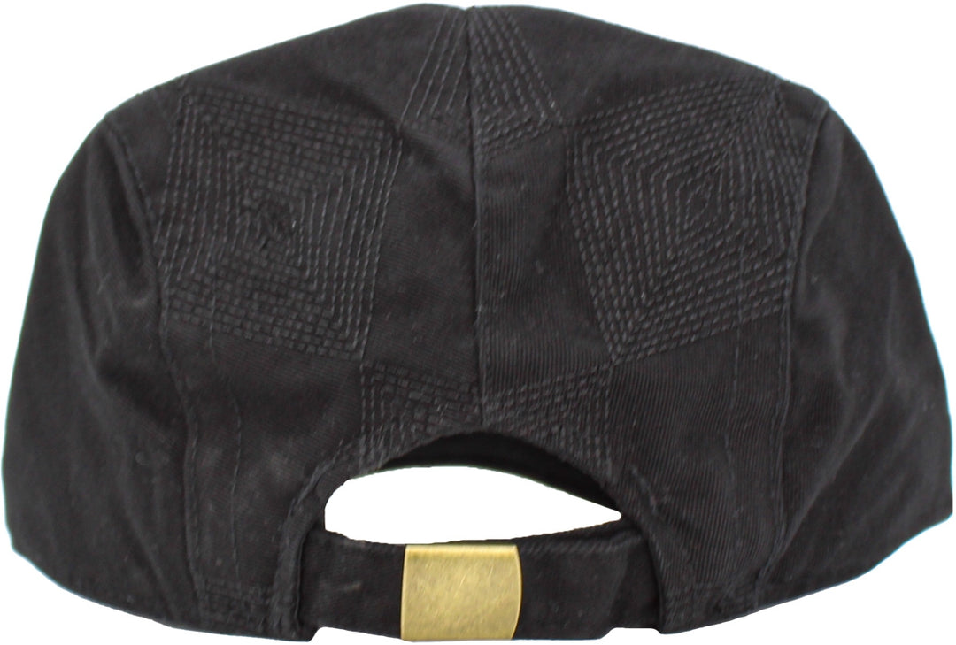 Casquette Newsboy Ivy Classique, motif losange, noir