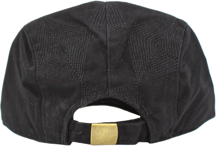 Gorra Newsboy Clásica Ivy, patrón de rombos, negra