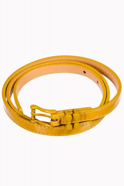 Banned Retro - Come Back belt in mustard yellow