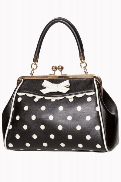 Banned Retro - Crazy Little Thing Bag en negro / blanco