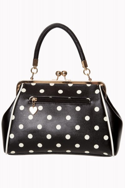 Banned Retro - Crazy Little Thing Bag en negro / blanco