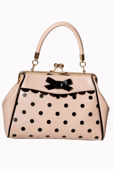 Banned Retro - Crazy Little Thing Bag in creme / schwarz