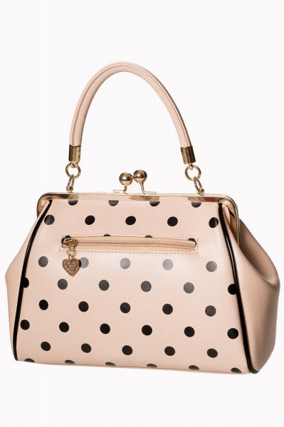 Banned Retro - Crazy Little Thing Bag in cream / black