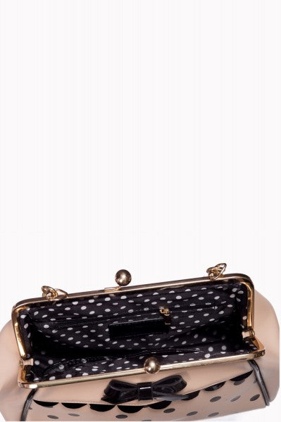 Banned Retro - Crazy Little Thing Bag in creme / schwarz