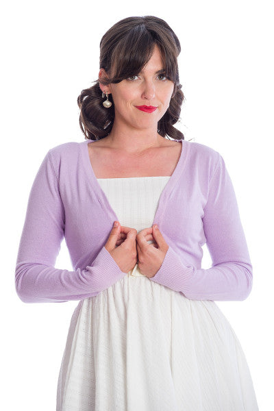 Banned Retro - Flickers Bolero in lilac