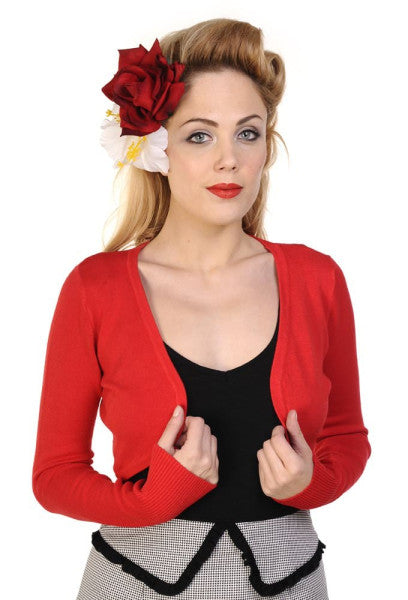 Banned Retro - Flickers Bolero in red