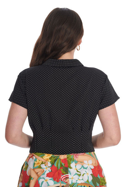 Banned Retro – Blusa Garden Spot Nera