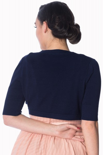 Banned Retro - Hudson Bolero in navy