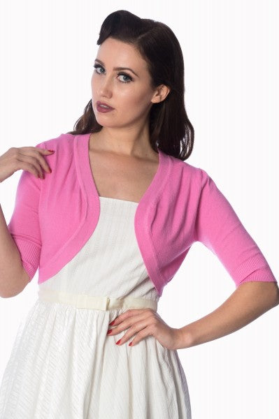 Banned Retro - Hudson Bolero en rosa