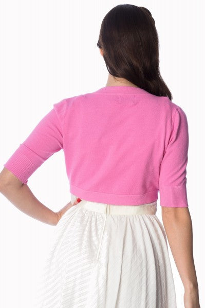 Banned Retro - Hudson Bolero en rose