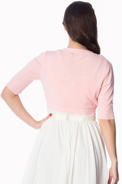 Banned Retro - Hudson Bolero en rose