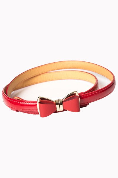 Banned Retro - Ocean Avenue Belt in rot