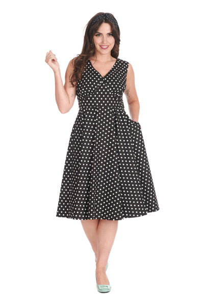 Banned Retro - Vestido Summer of Spots en negro