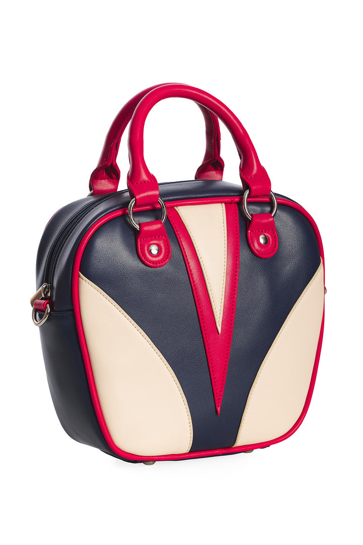 Banned Retro - Superstar Mini Bowling Bag in navy