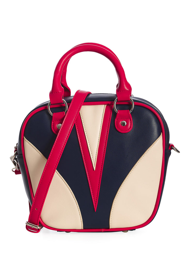 Banned Retro - Superstar Mini Bowling Bag in navy